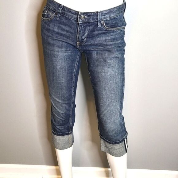 Banana Republic Cuffed Jean Capri sz 2P - Picture 6 of 13